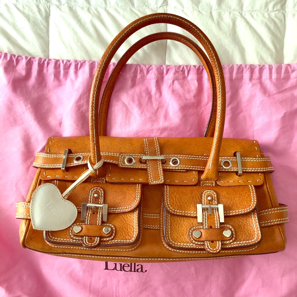 Luella leather satchel handbag